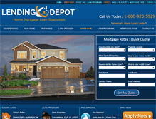 Tablet Screenshot of lendingdepot.com